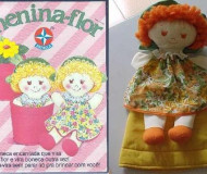 BONECA MENINA-FLOR